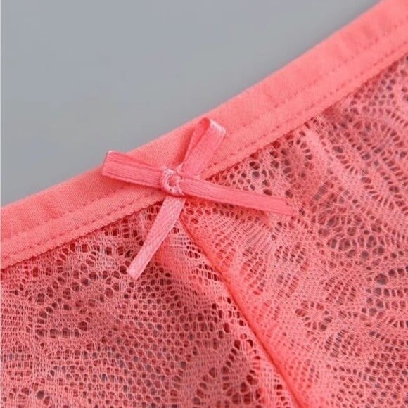 Women’s 6pc Lace Semi-Sheer Bikini Panties Set - Picture 4 of 10